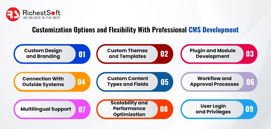 Customization Options and Flexibility With Professional CMS Development