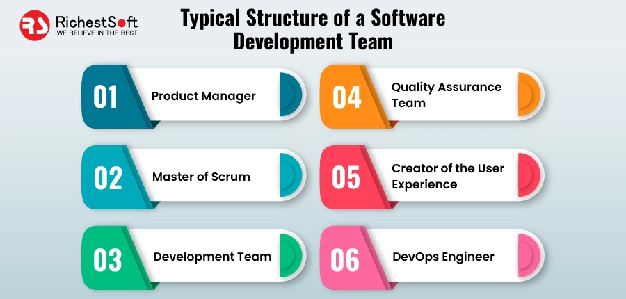 Typical Structure of a Software Development Team