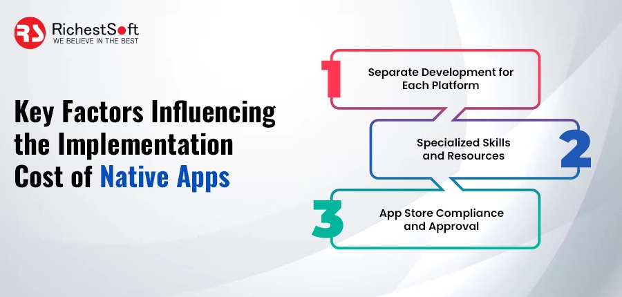 key factors influencing the implementation cost of native apps