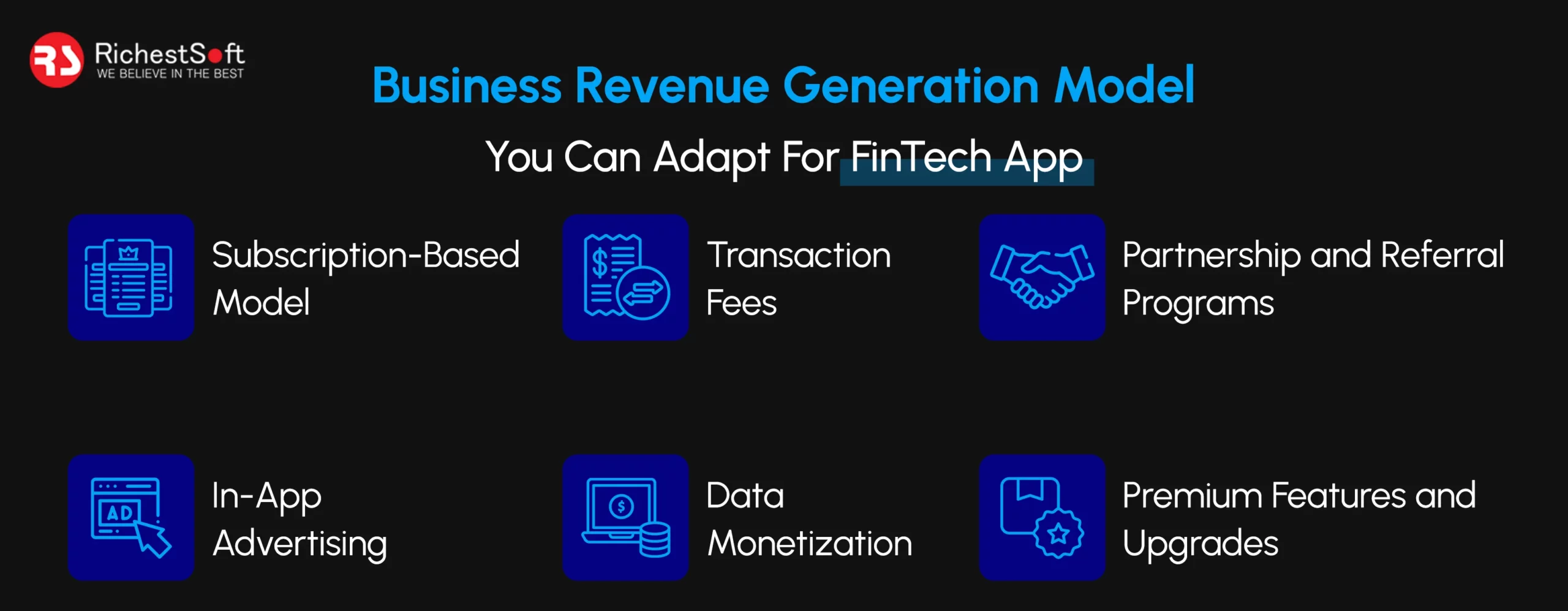 Business Revenue Generation Model You Can Adapt For FinTech App