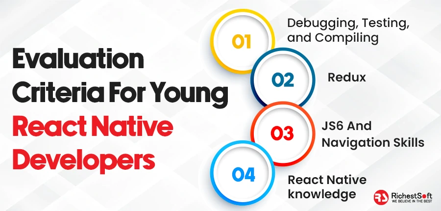 Evaluation criteria for young React Native developers technical skills