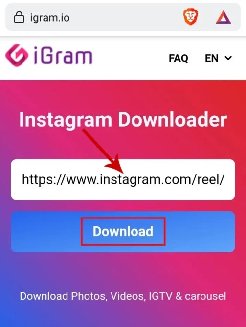 I gram instagram video downloader