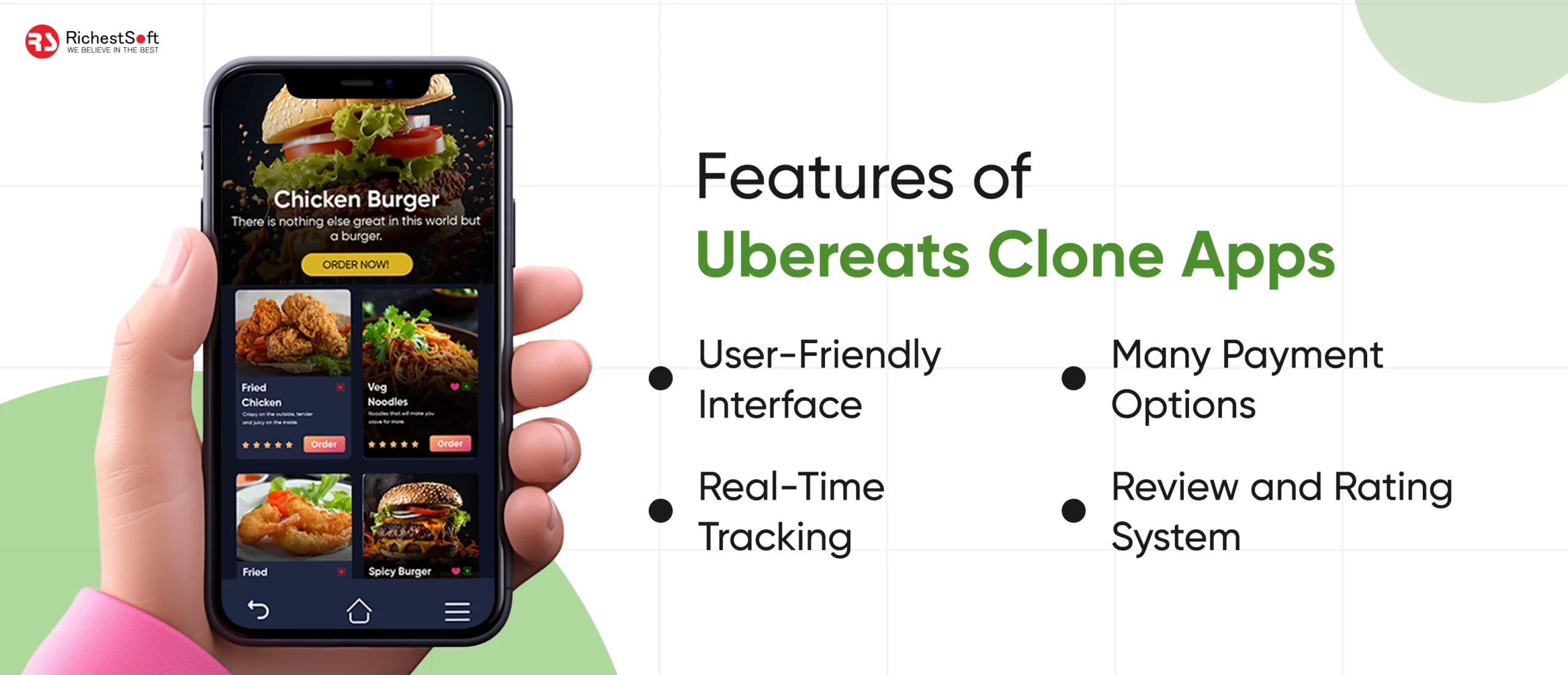 Features of UberEats Clone Apps