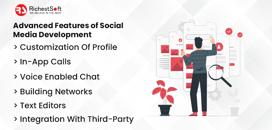 Advanced Features of Social Media Development