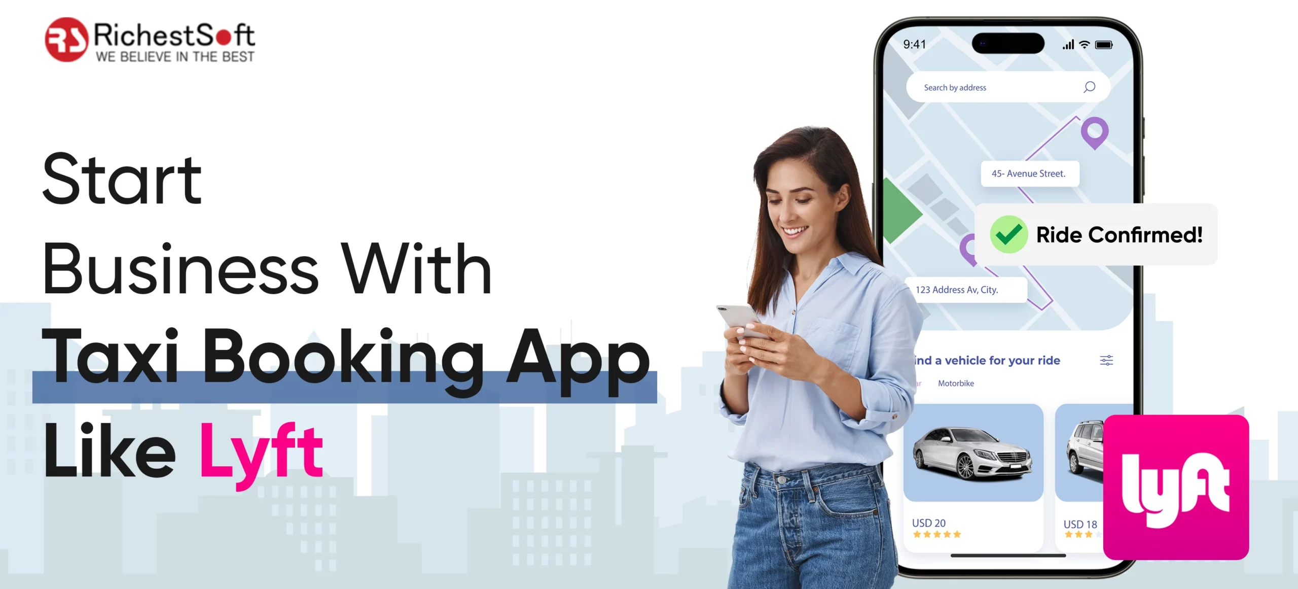 Taxi Booking App Like Lyft