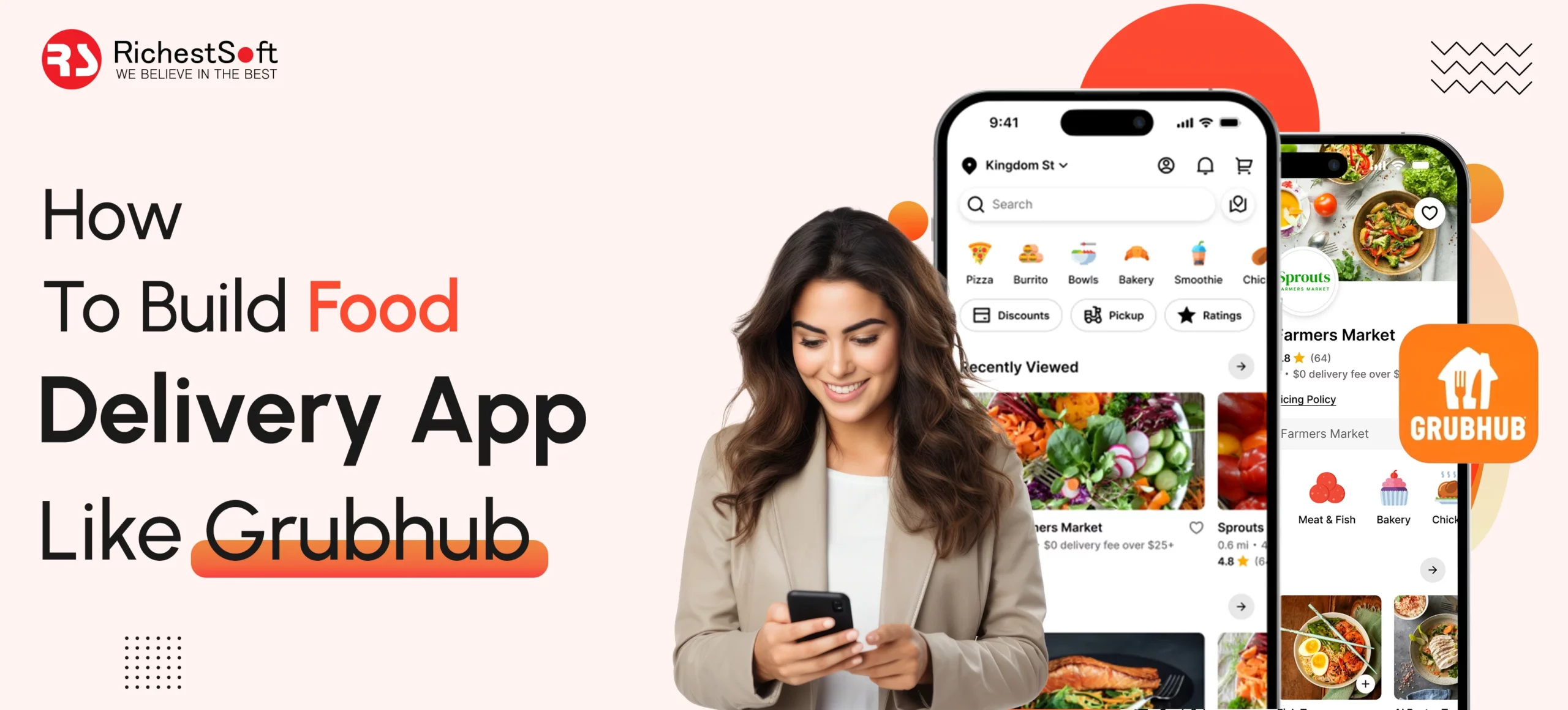 How To Build An App Like Grubhub | Richestsoft