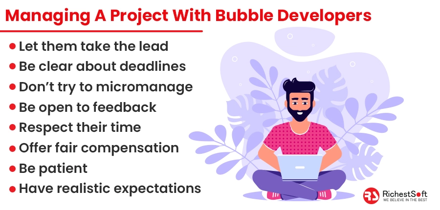 managing a project with bubble developers