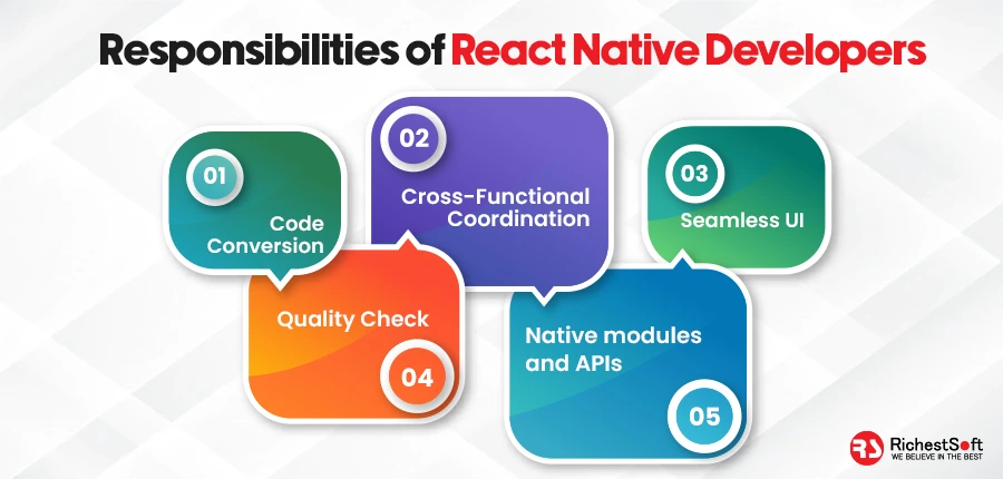 Responsibilities of React Native developers