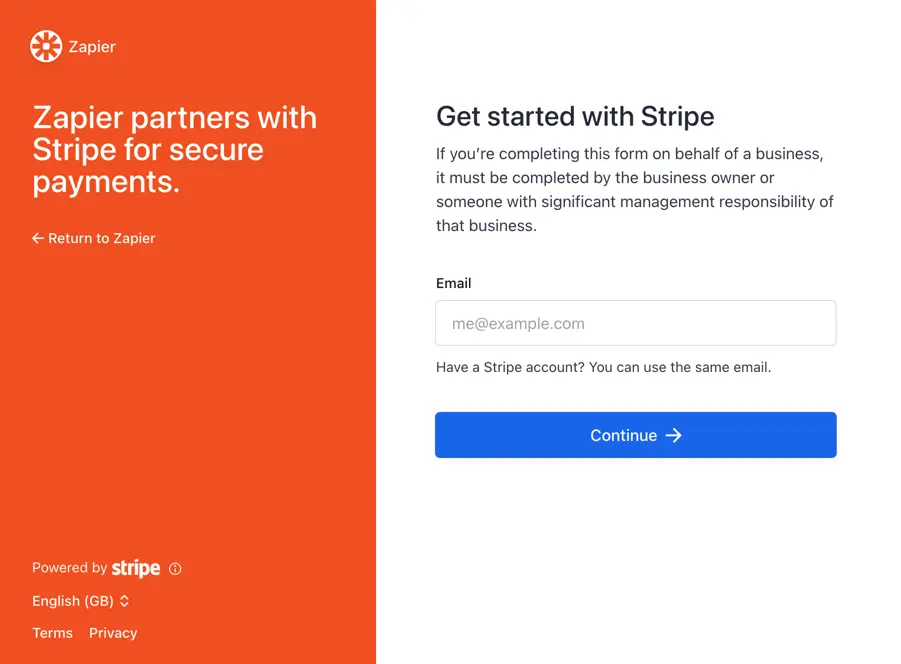 Connecting Stripe with Zapier