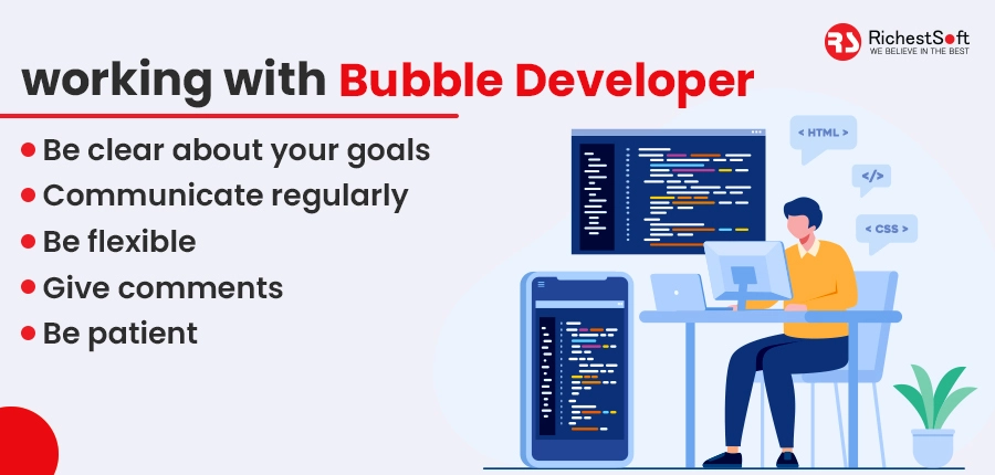 working with bubble developers